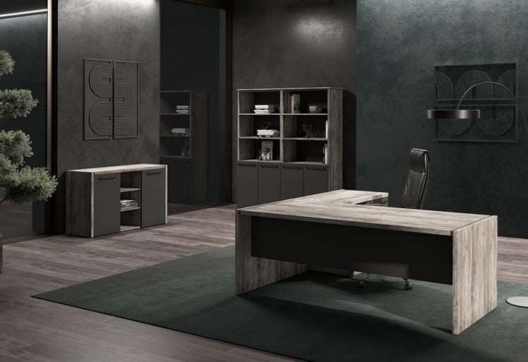 Каркас шкафа MORRIS TREND MLC 85 Сосна Нордик Антрацит_1