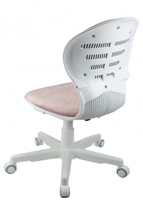 Кресло 1139 FW PL White велюр Bliss 08 розовый_5