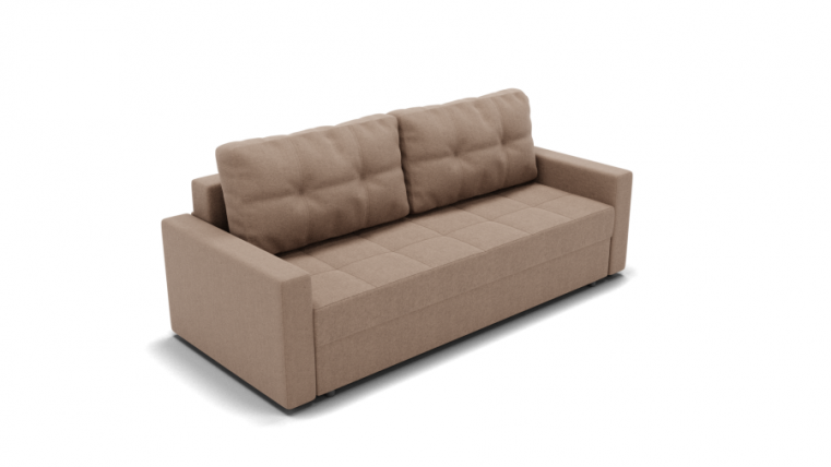 Диван Рио (ЗР) Цвет фасада: Светло коричневый; Тип: Прямой; Материал фасада: Металл/Велюр_0