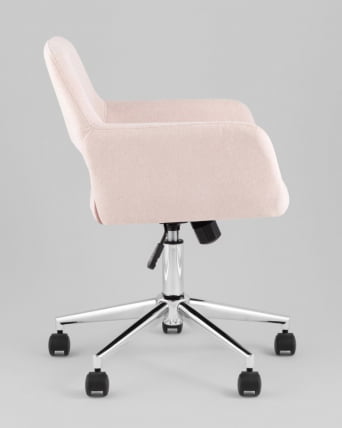 Стул офисный ROSS рогожка светло-розовый_2