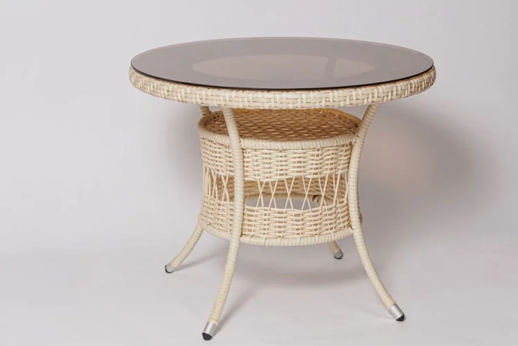 Стол FM-2002 (D 900) Св.коричневый_0