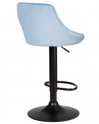 Стул барный DOBRIN LOGAN BLACK (пудрово-голубой велюр (MJ9-74)) 2 шт_4