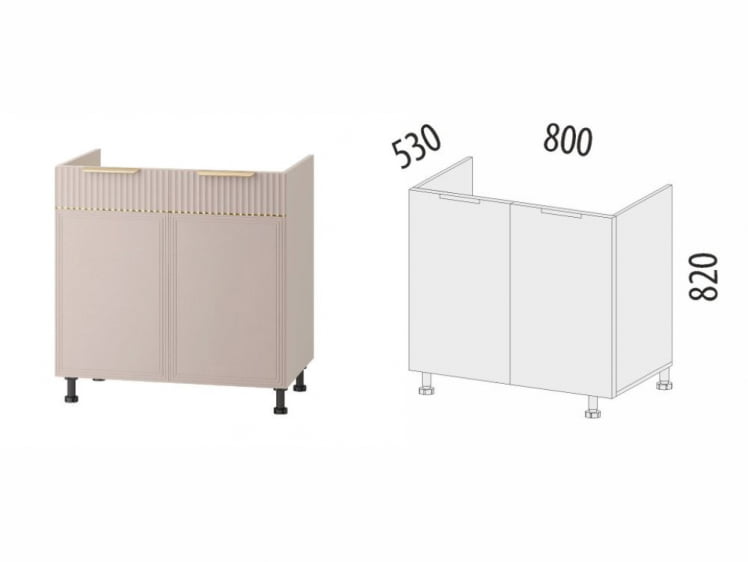 Напольный шкаф под мойку Флоренция 107.51_5