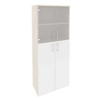 Шкаф высокий широкий ONIX O.ST-1.7 Денвер Светлый/Белый_0