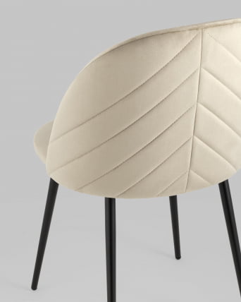 Стул Фолио велюр Бежевый_6