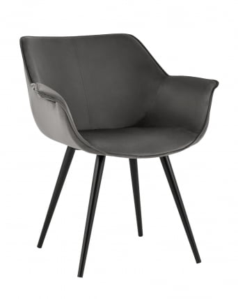 Стул Мэйсон New велюр Темно-серый_0