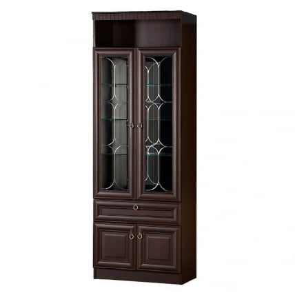 Шкаф для посуды Инна 612 Денвер темный_0