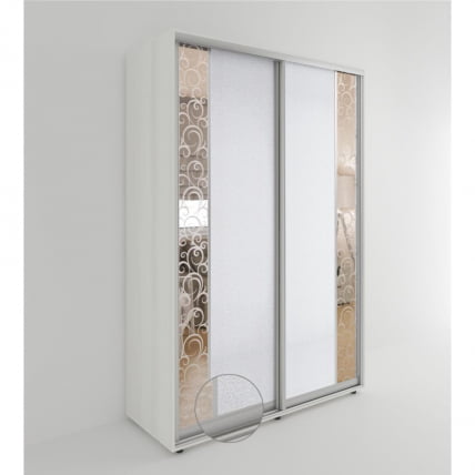 Шкаф-купе 2-х дверный Акцент-Вера КС 1400х600  Выбеленное дерево_0