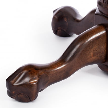 Стол круглый раскладной Rochester -STC- (4260-STC) дерево гевея/мдф, 106 (150) х 106 х 75 см, Tobacco_12