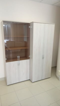 Шкаф для одежды глубокий Glassy 6.19.302 Дуб сантана светлый_2