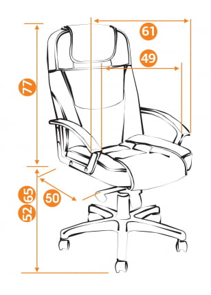 Кресло руководителя Bergamo (бежевый 36-34)_3