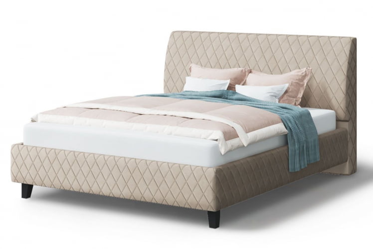 Кровать Хилтон, 2000 x 1800 мм, бежевый_0