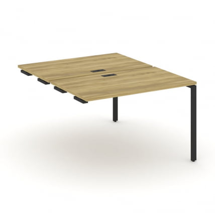 Двойной стол-приставка к опорным тумбам/шкафам CONCEPT CN.DSPR-002 Дуб Винченцо Антрацит_0