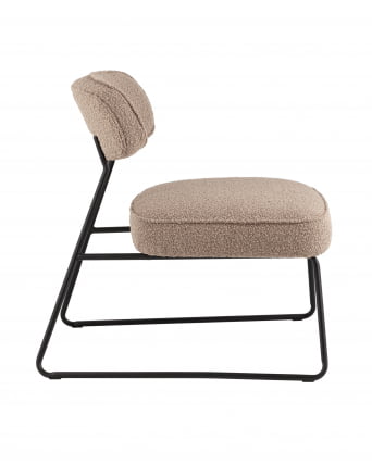 Кресло лаунж Кате букле бежевый / Kate_2