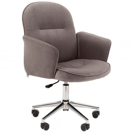 Офисное кресло CHAIRMAN HOME 130 велюр Серый_0