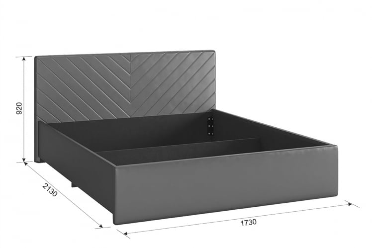 Кровать 1.6 Сандра 2 с подъем. механизмом ZP.KM1.6-12.2 крем (велюр)_3