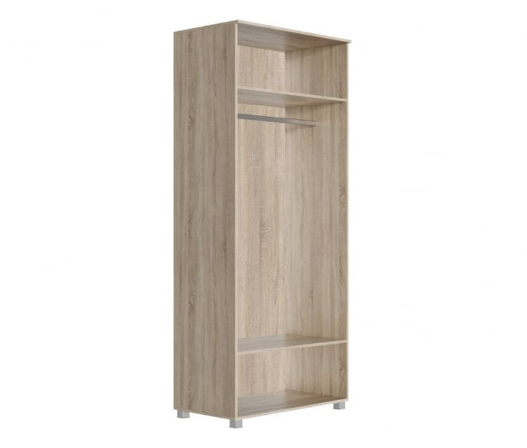 Шкаф двухстворчатый Мадлен 04 Дуб сонома светлый Ясень белый Золото_1