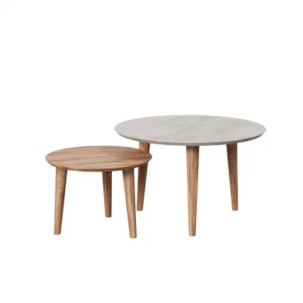 Стол журнальный Тип 6 высокий Бетон светлый_2