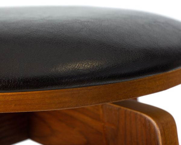 Табурет полубарный DOBRIN TOM 66 (цвет черный глянец PU ABD 002) 2 шт_4