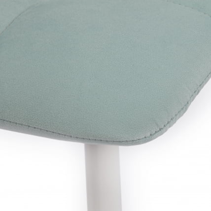 Стул CХИЛЛЙ МАКС Велюр/металл , 45 х 54 х 90 см , бирюзовый 20/белый / CHILLY MAX_6