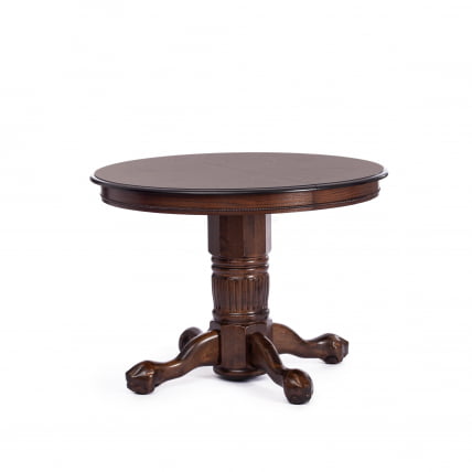 Стол круглый раскладной Rochester -STC- (4260-STC) дерево гевея/мдф, 106 (150) х 106 х 75 см, Tobacco_1