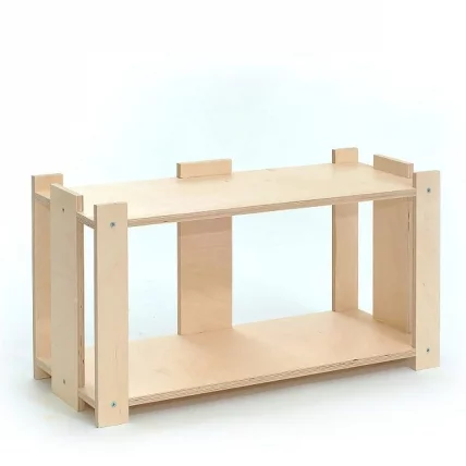 Полка 2-х ярусная 242370 Некрашенная_0