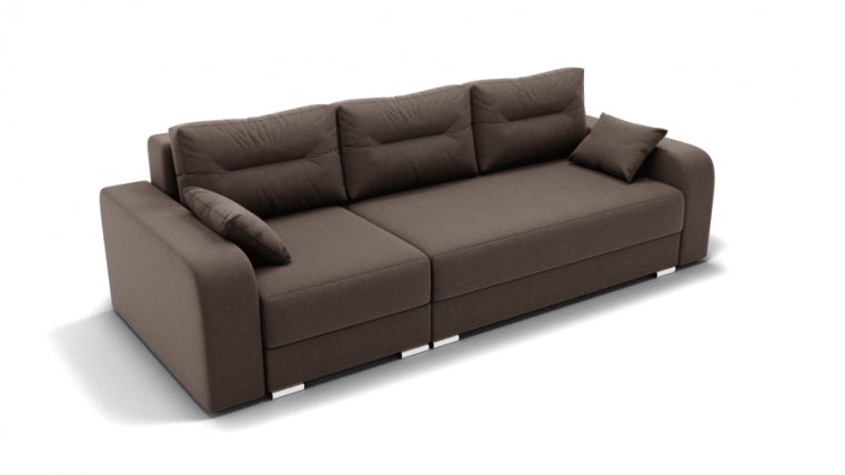 Диван Модерн -2 угол левый/правый (ЗР) Цвет фасада: Коричневый; Тип: Левый/правый; Материал фасада: Металл/Велюр_0