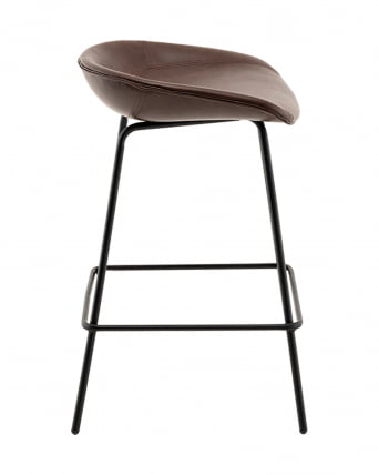 Стул полубарный Фуриоса экокожа коричневый_3
