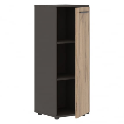 Шкаф-колонка с глухой средней дверью ЕДИС ЕМCС 42.1 Дуб Денвер светлый Мокко Мокко / EDIS EMCS_1