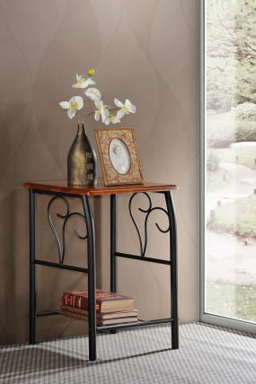 Тумба прикроватная PICCOLO Черный/красный дуб_4