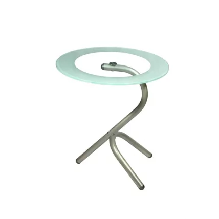 Стол журнальный Дуэт 5 Металлик/ прозрачное_0