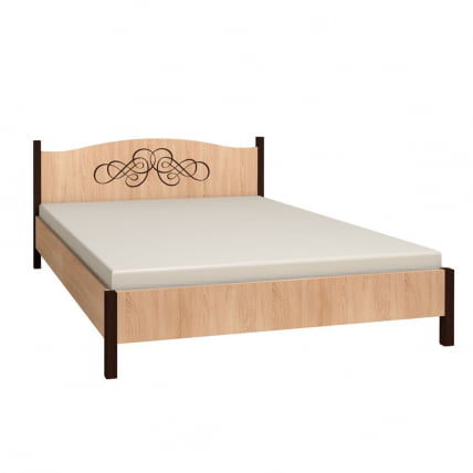 Кровать (1800) ADELE 1 Дуб Сонома/Орех шоколадный(спальня)_0