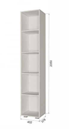 Пенал с полками Пайн ПП 2 Дуб Ривьера Бетон Пайн_1