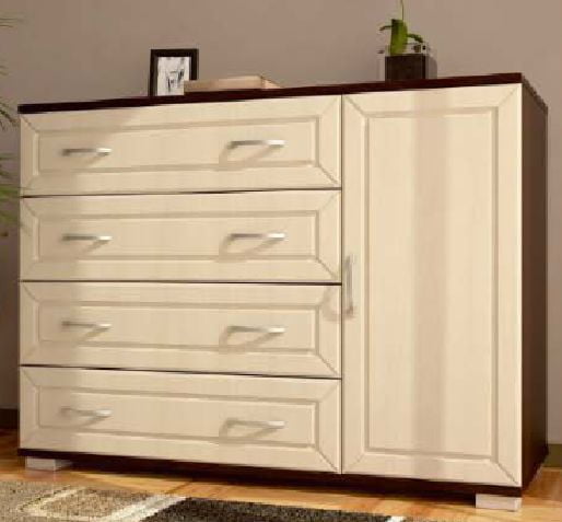 Комод № 4 Венге/ Клен светлый (матовый)_0