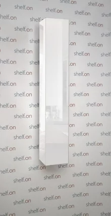 Поворотный шкаф в белом стекле Хоп Шелф Стекло Беленый дуб_0