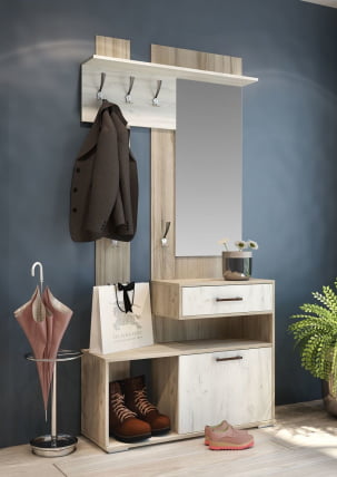 Прихожая Смарт 2 со шкафом Дуб Кантри Дуб Прованс_1