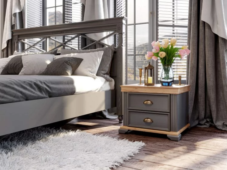 Спальный гарнитур Амели №12 Оникс серый_2