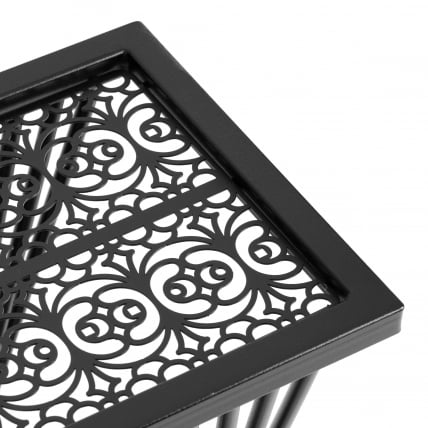 Кофейный стол Osteria/Остерия металл, черный, 25,5х25,5х59 см_5