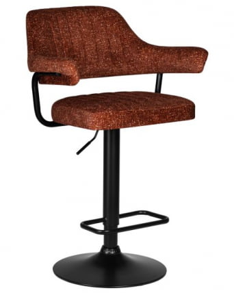 Стул барный ДОБРИН CХАРЛЙ БЛАCК (терракотовый твид (ЛЕО56)) 2 шт / DOBRIN CHARLY BLACK (LEO56))_1