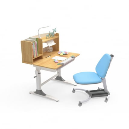 Стол письменный детский с регулировкой высоты и полками EUREKA ECD-XYL-80_4