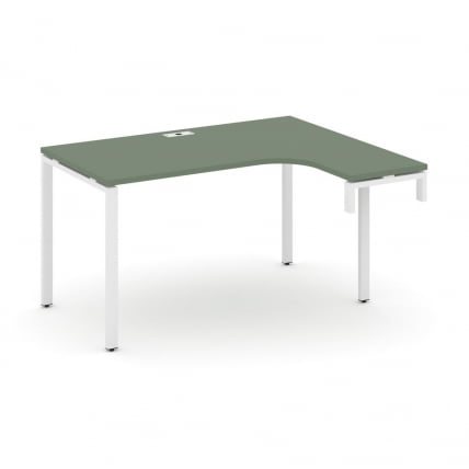 Стол-надставка на опорную тумбу (правый) CONCEPT CN.OSAN-002(R) Дуб Винченцо Белый_0