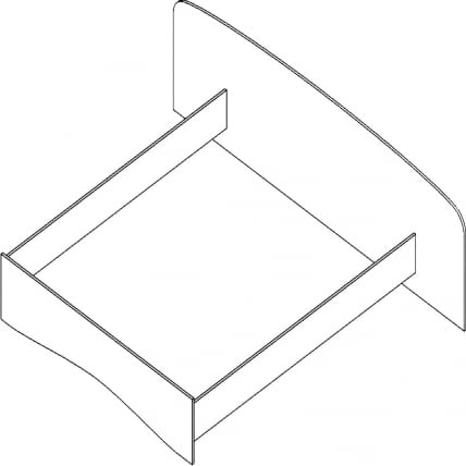 Кровать Проспект Гм.КРО-22 дуб_0