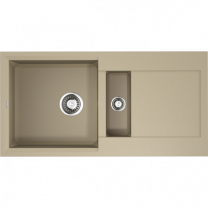 Мойка Omoikiri Sakaime 86-2-Сh Tetogranit/Шампань_0