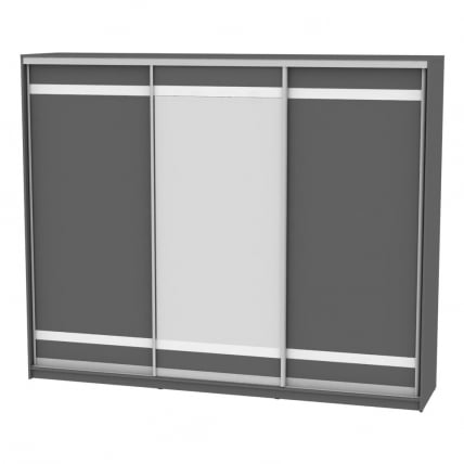 Шкаф-купе B-230х270х60-2(Графит-D9D10D9)_0