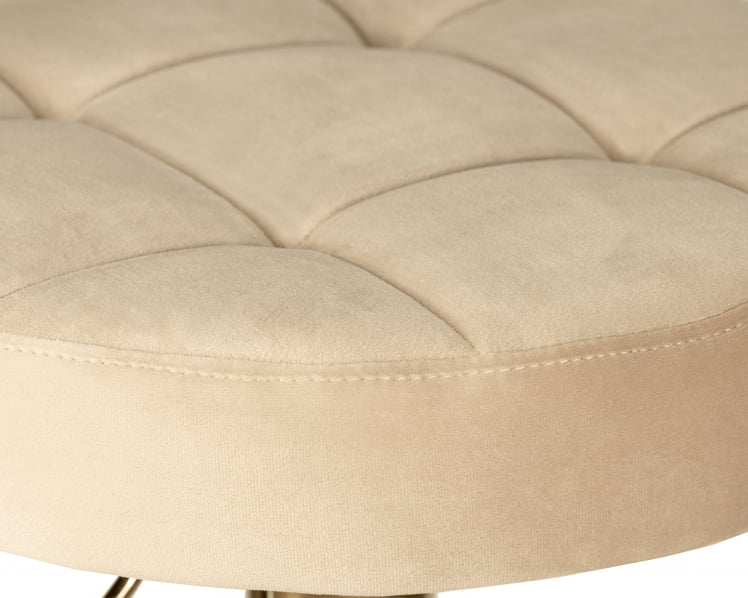 Табурет барный DOBRIN BRUNO GOLD (бежевый велюр (MJ9-10))_1