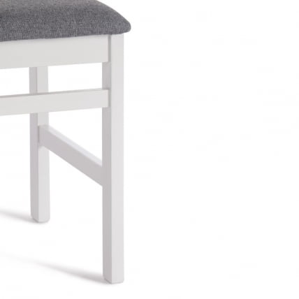 Стул ROSARIO многослойная фанера, 39 х 39 х 99 см, white, ткань темно-серая (150) разобранный_1