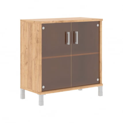 Стеллаж стекло в раме В410.5 Дуб Бофорд_0