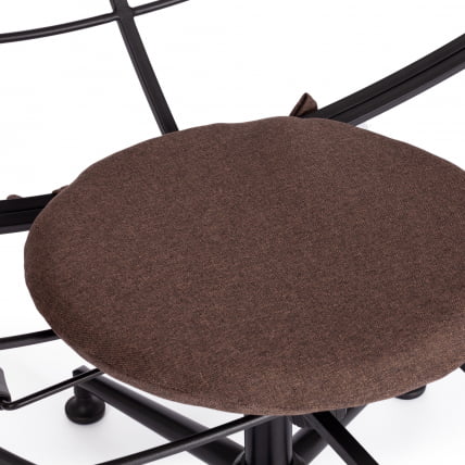 Кресло CLOUDE рогожка/металл, 97х98х90-96см, коричневый, 3М7-147_10