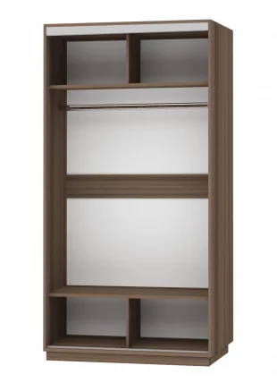 Шкаф-купе двухдверный Экспресс Хит Комби Ясень шимо темный_1