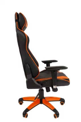 Кресло геймерское CHAIRMAN GAME 44 Черный-оранжевый_2